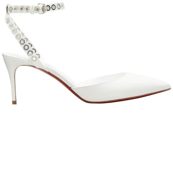 Pumpaclou 70mm Grommet Studded Ankle Strap Heels Pumps E319 - Picture 2 of 12